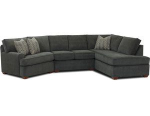 Hybrid T Cushion Stationary Sectional (Made to order fabrics)