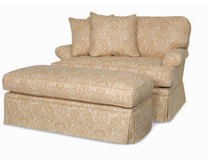 Keller 51' Oversized Chair and Ottoman (Made to Order Fabrics)