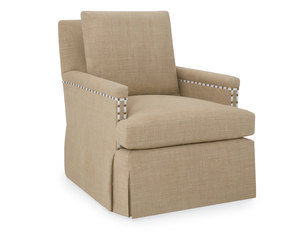 Clara Chair and Ottoman - Swivel Chair Available (Made to Order Fabrics)