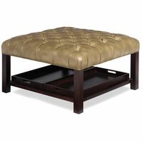 Craftmaster Leather Ottomans