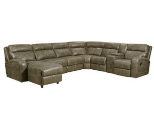 Leeds Reclining Sectional in Kane