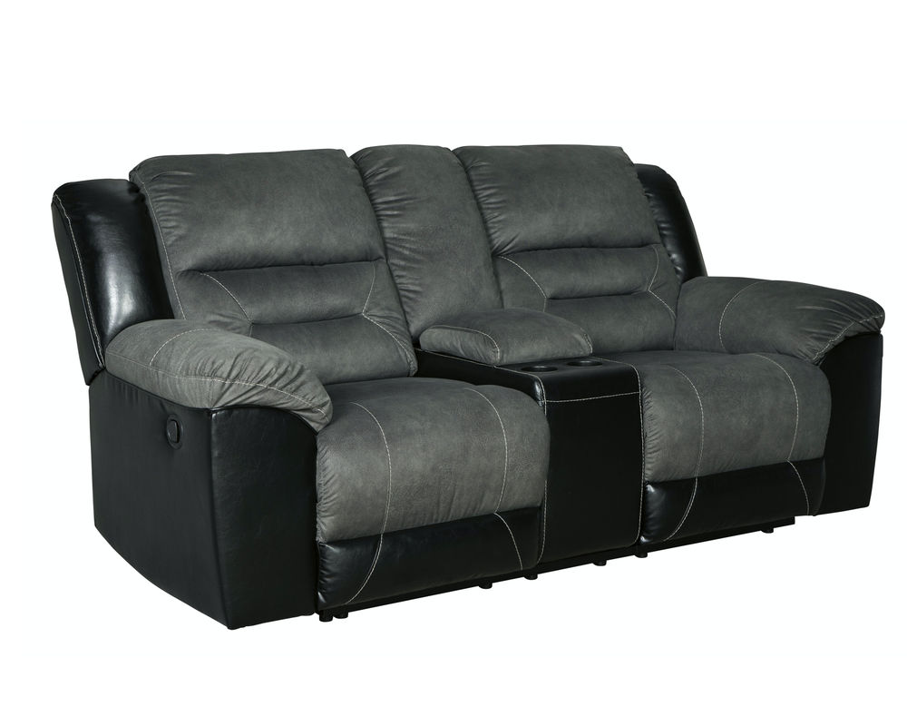 Earhart 29102 Dual Reclining Sofa in Slate Sofas and Sectionals