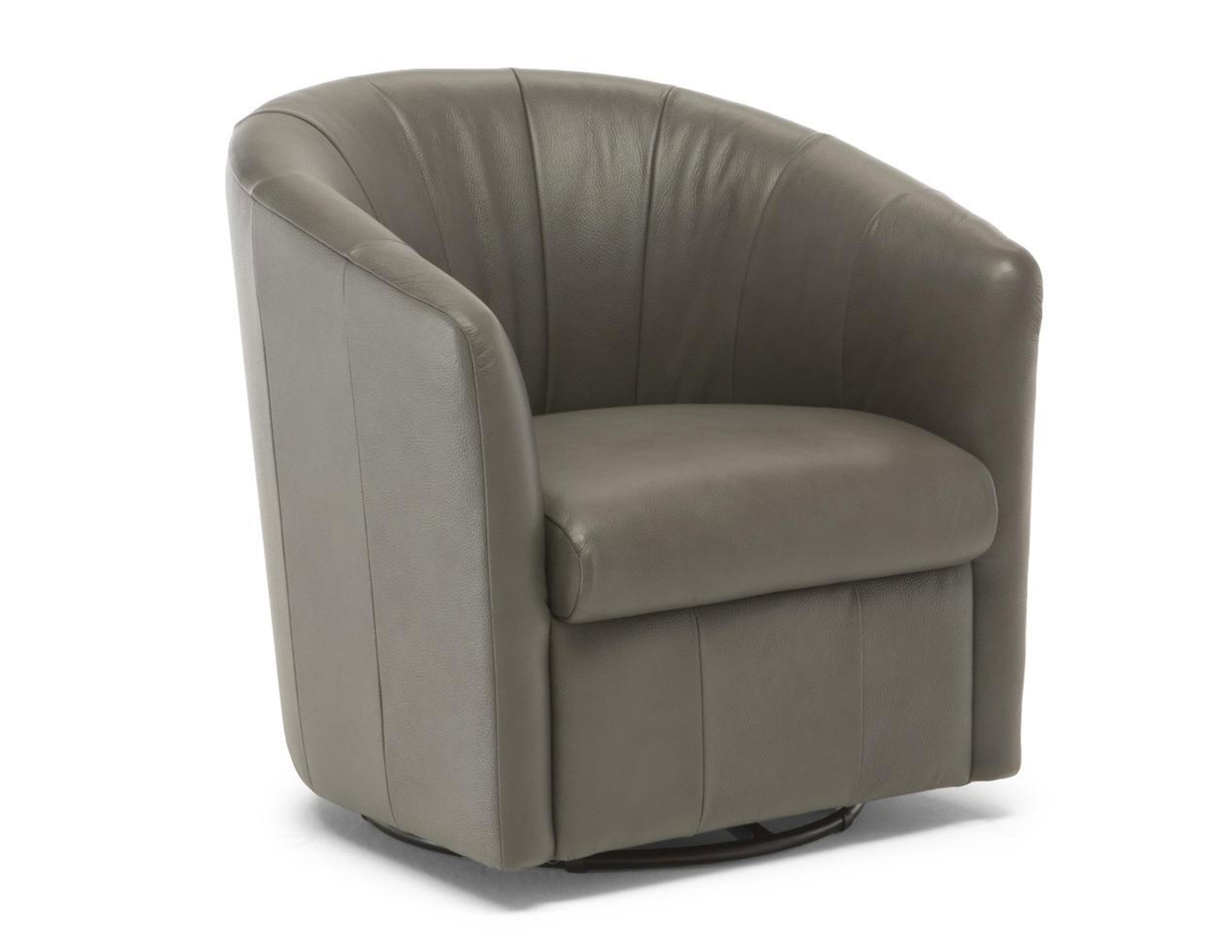 Natuzzi swivel store barrel chair