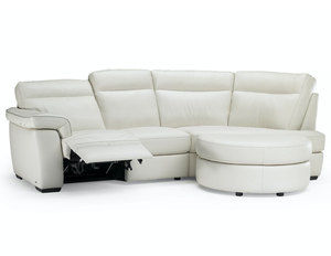 Brivido B757 Top Grain Leather Power Reclining Sectional (Made to order leathers)