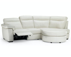 Brivido B757 Top Grain Leather Power Reclining Sectional (Made to order leathers)