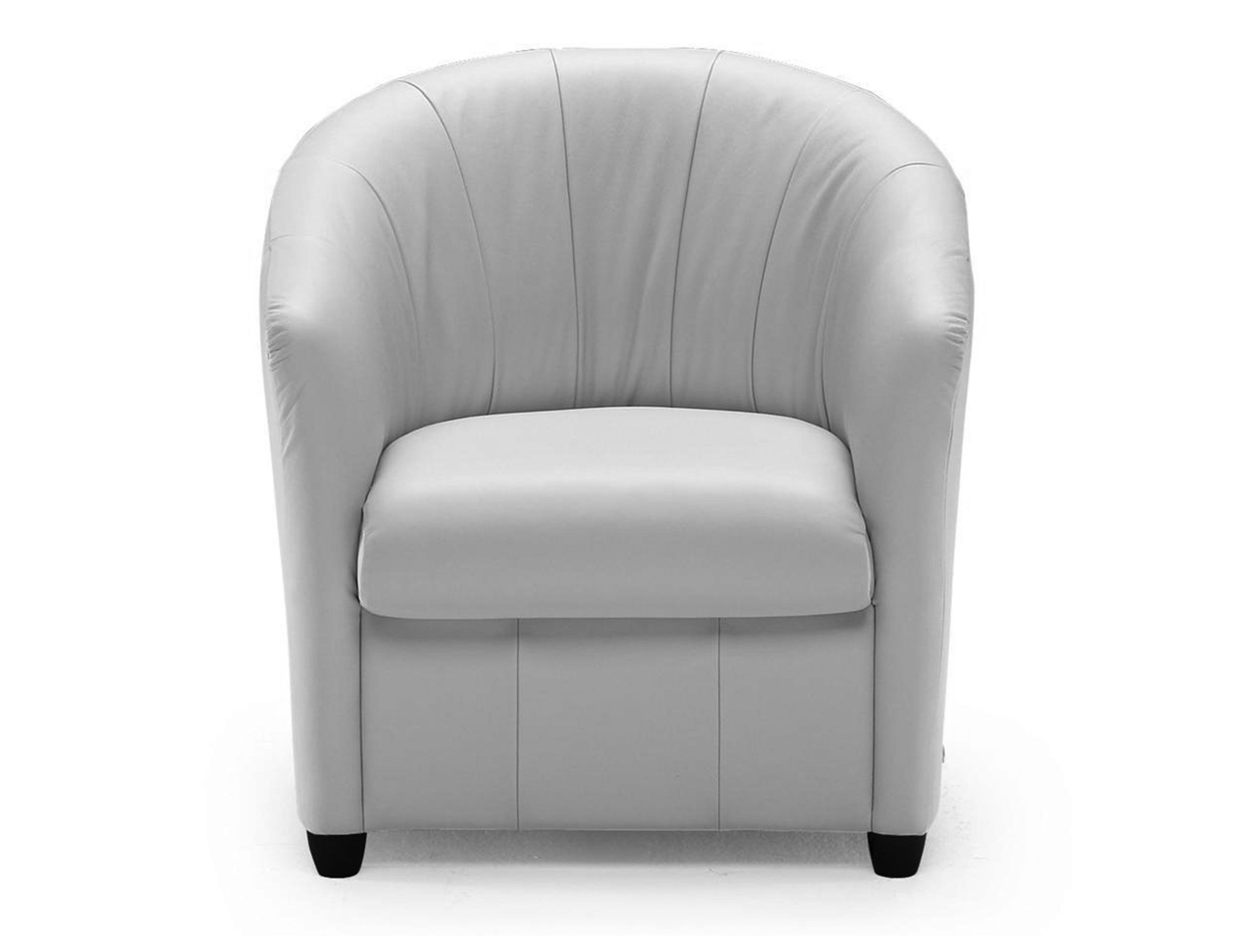 Natuzzi leather club discount chair