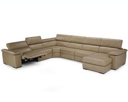 Solare B817 Top Grain Leather Power Reclining Sectional (Made to order leathers)