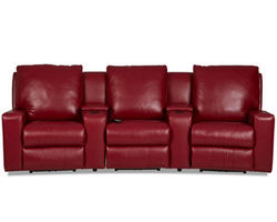 Alliser Home Theater Leather Reclining Sectional (Made to order leathers)