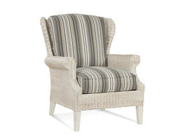 Havana 1079 Wing Chair and Ottoman (Made to order fabrics and leathers)