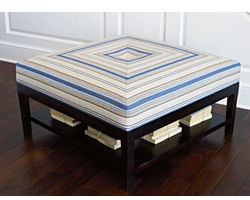 Taylor 5019 Square Cocktail Ottoman (Made to order fabrics and finishes)