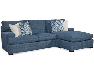 Cambria 784 Estate Sofa w/ Reversible Ottoman (Made to order fabrics and finishes)