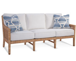 Pine Isle 76" Rattan Sofa (Choice of fabrics)
