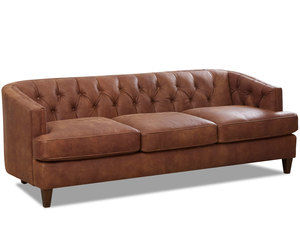 Kimbal Leather Sofa (88&quot;) Made to order leathers