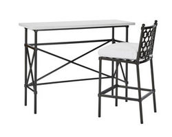 Langham Counter Bar Console with Bar Stool (2 Pcs)