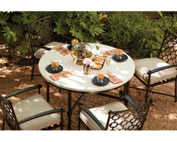 Langham 48" Outdoor Round Dining Table