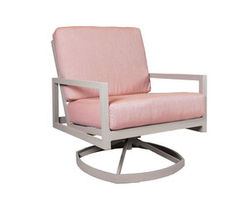 Cypress Cushion Swivel Lounge Chair (110 fabrics - 8 metal finishes)