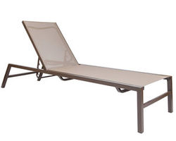 Cypress Sling Adjustable Chaise (Stackable) - 24 fabrics - 8 metal finishes