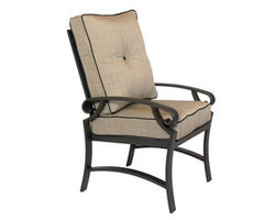 Monterey Cushion Dining Arm Chair (110 fabrics - 8 metal finishes)