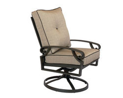 Monterey Cushion Swivel Dining Chair (110 fabrics - 8 metal finishes)