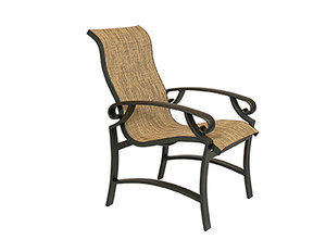 Monterey Sling High Back Dining Chair (38&quot; or 43&quot; High) - Made to order fabrics and finishes