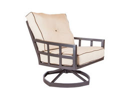 Walden Isle Cushion Swivel Lounge Chair (110 fabrics - 8 metal finishes)