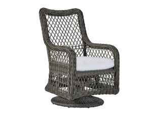Mystic Harbor Swivel Dining Arm Chair (Made to order fabrics)