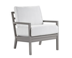 Santa Rosa Outdoor Lounge Chair and Ottoman (110 fabrics - 8 metal finishes)