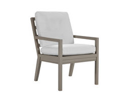 Santa Rosa Dining Arm Chair (110 fabrics - 8 metal finishes)