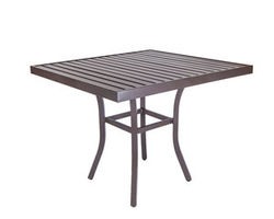 Craftsman Square High Dining Bar Table (8 Metal Finishes)