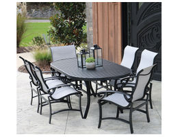 Craftsman Round Oval Dining Table (8 Metal Finishes)