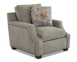 Kash Club Chair with Down Cushions (Includes Accent Pillow)