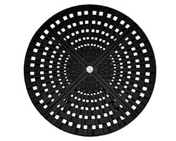 Cast Weave  40" or 48" Round Dining Table (8 Metal Finishes)