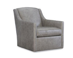 Kendrick Leather Swivel or Accent Chair (Made to order leathers)