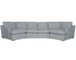 Travis Stationary Sectional (Made to order fabrics)