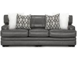Lizette 973 Stationary Leather Sofa (101&quot;) Includes Pillows