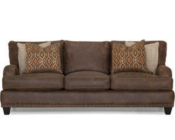 Indira 848 Sofa (93&quot;) Includes Pillows - Faux leather fabric