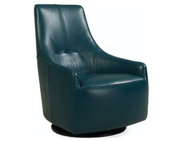 Agosto Leather Club Swivel Chair