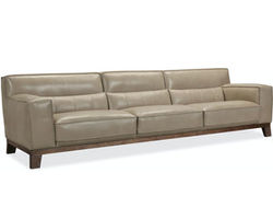 Prosper Extra Long Leather Stationary Sofa (120&quot;)
