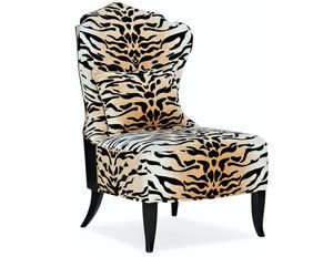 Sanctuary Belle Fleur Slipper Chair (Tiger Fabric)