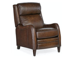Stark Leather Push Back Recliner (Brown)
