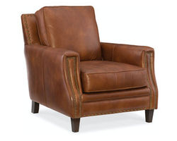 Exton Leather Stationary Chair