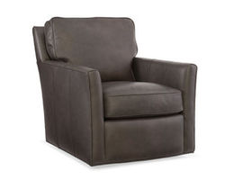 Mandy Leather Swivel Club Chair