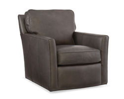 Mandy Leather Swivel Club Chair