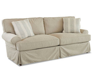 Lahoya D28100 Slip Cover Sofa with Down Cushions (93&quot;) Made to order fabrics
