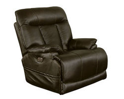 Naples Leather Power Headrest Power Lay Flat Recliner w/Extended Ottoman (Choice of Colors)