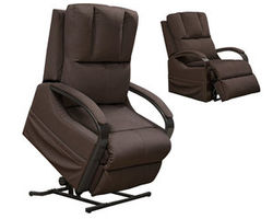 Chandler Power Lift Recliner w/Heat &amp; Massage in Fabric Walnut (350 lbs. capacity)