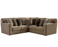Carlsbad Stationary Sectional in Carob Fabric