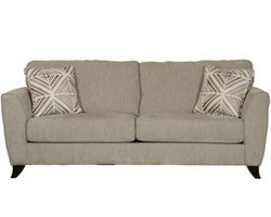 Alyssa 86&quot; Sofa (Includes Pillows) - Pebble Fabric