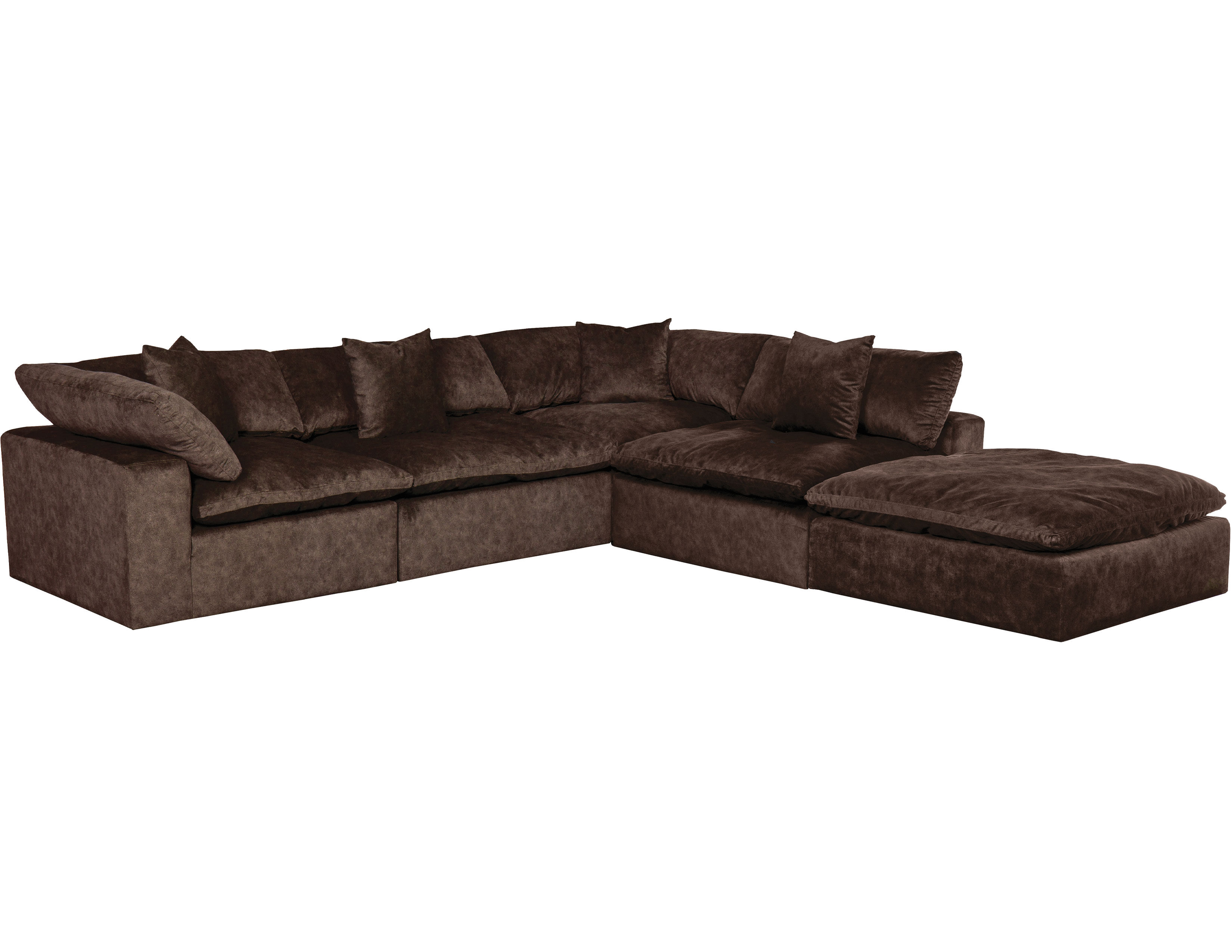 Plush modular online lounges