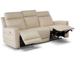 Benevolo C121 Leather Power Reclining Sofa w/ Adjustable Headrest (Made to order leathers)